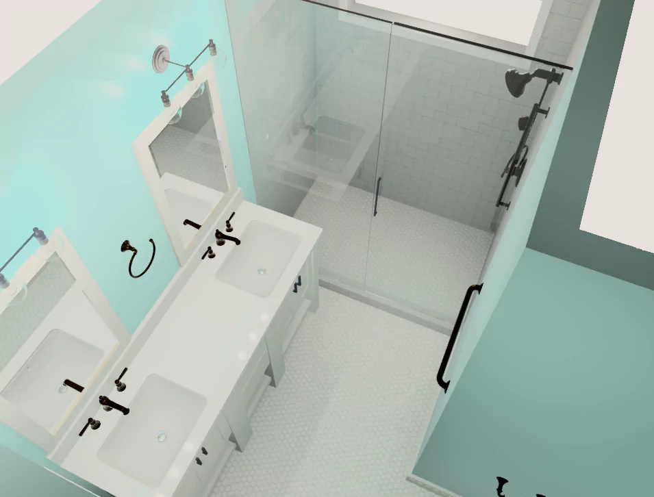 rust Bennett Kitchen CAD Drawing